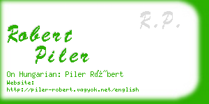 robert piler business card